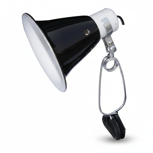 Komodo - Black Dome Clamp Lamp – 14 cm – E27 tot 60W - Bivakshop