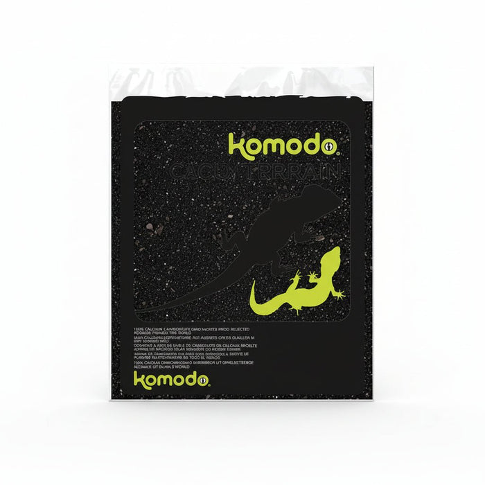 Komodo - Caco Zand – Zwart – 4 kg – Veilig & Verteerbaar Substraat - Bivakshop