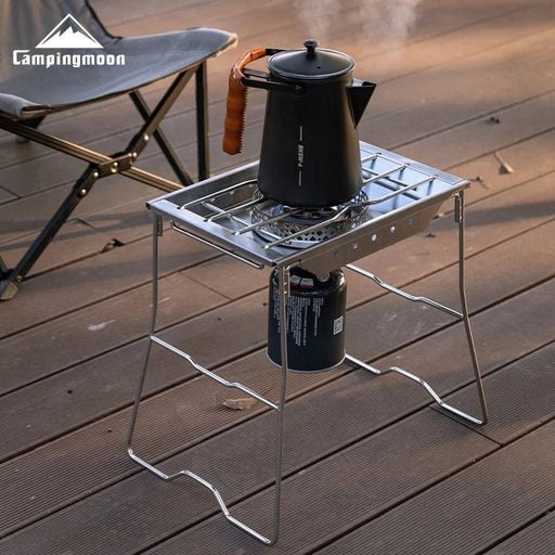 Korean style rostvrijstalen IGT - fornuisplaat – windproof & verzinkbaar - Bivakshop