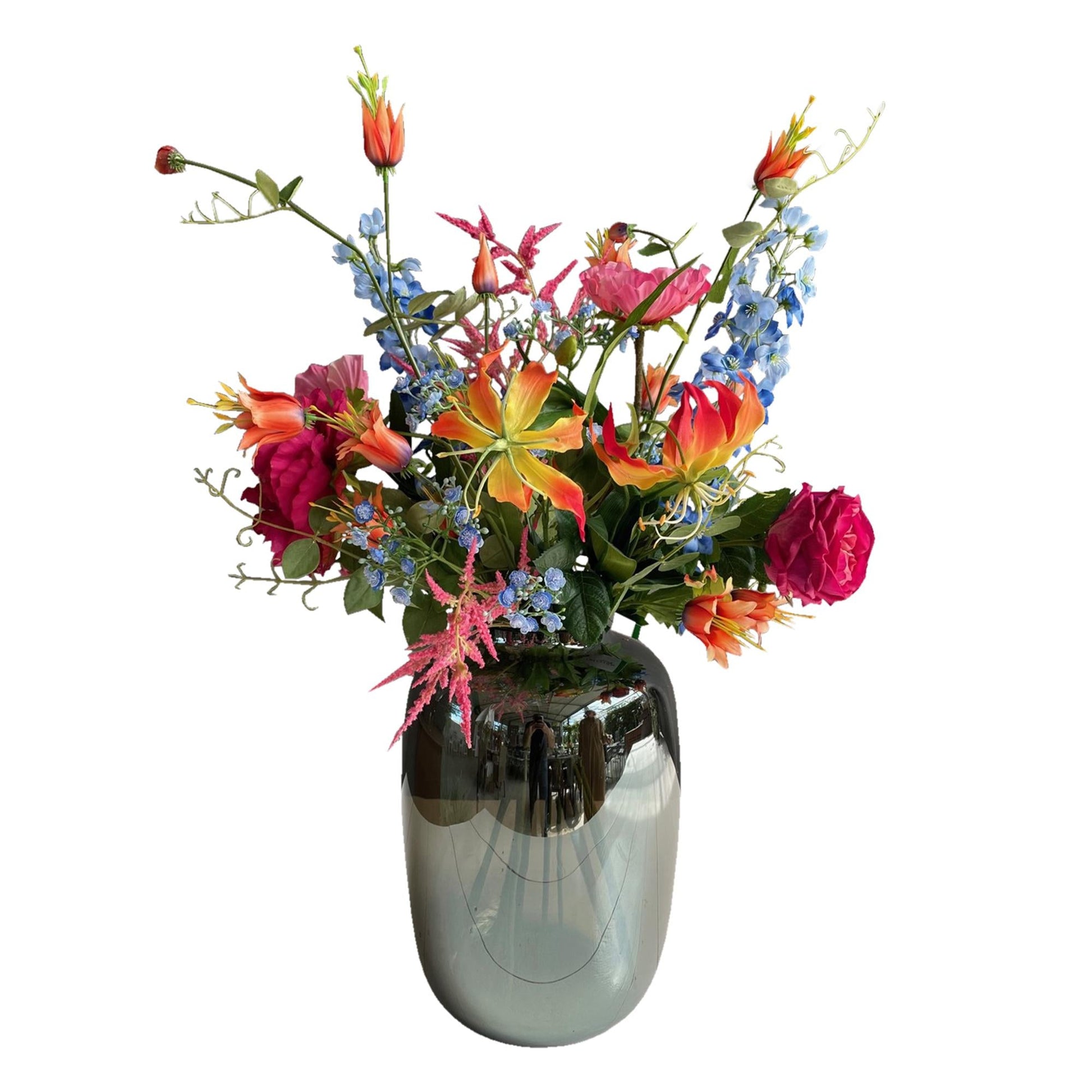 Kunstbloemen - Boeket L - Colourful Glam - 80Cm - Bivakshop