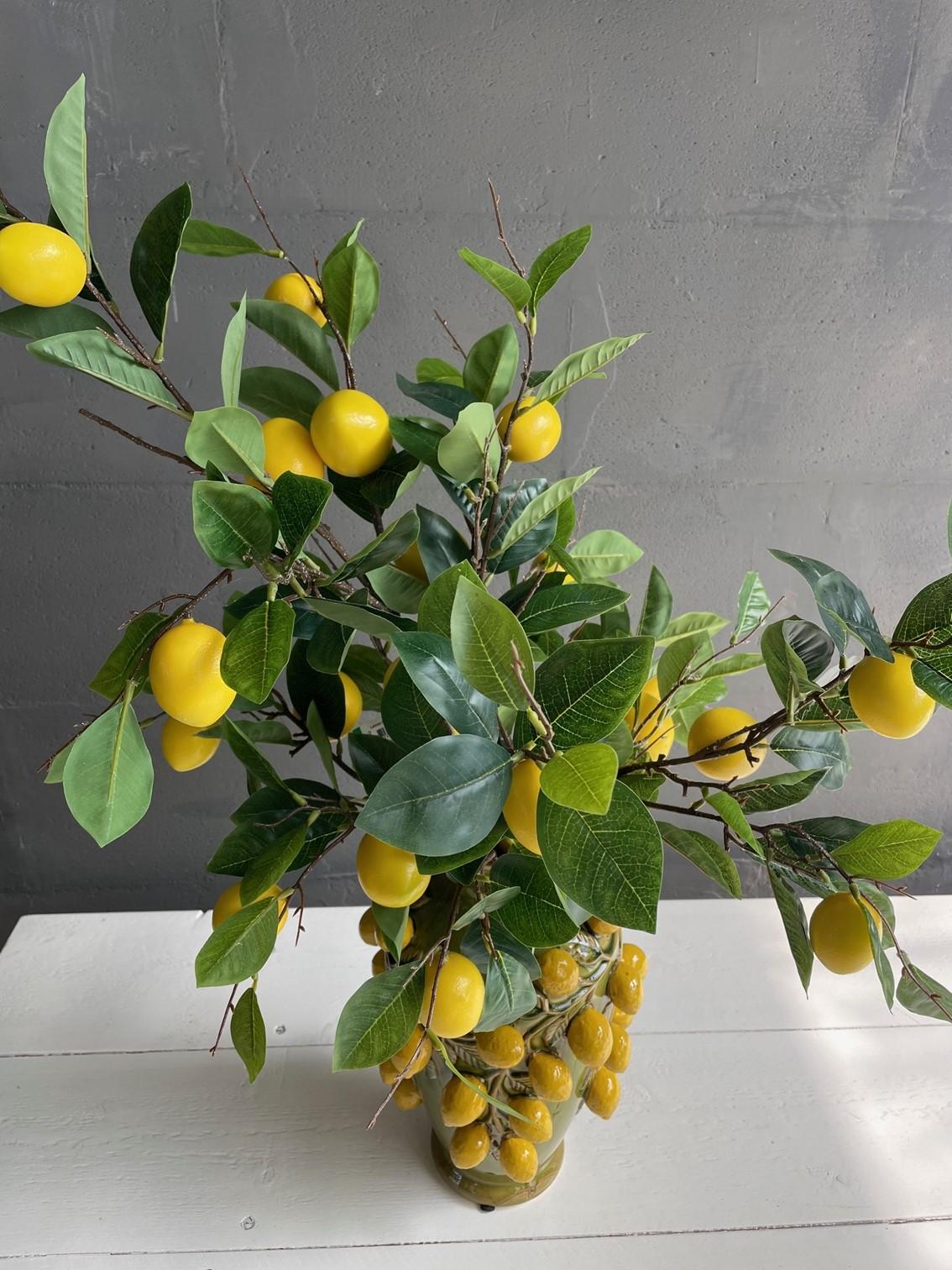 Kunstbloemen - Boeket L - Lemon Glow - 80Cm - Bivakshop