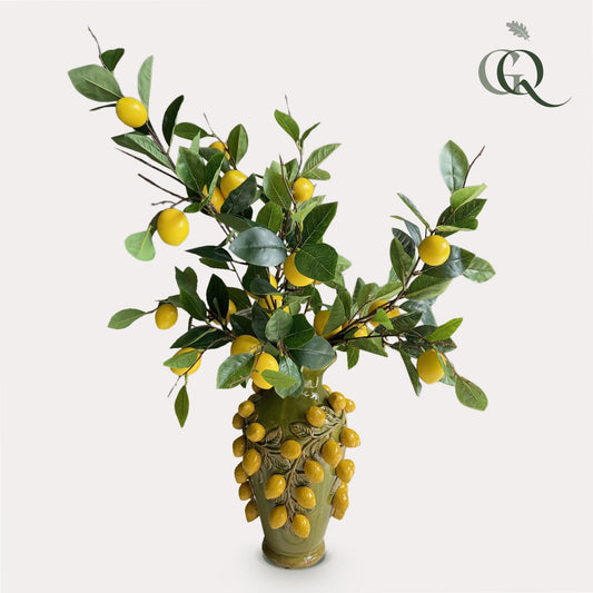 Kunstbloemen - Boeket L - Lemon Glow - 80Cm - Bivakshop