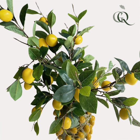 Kunstbloemen - Boeket L - Lemon Glow - 80Cm - Bivakshop