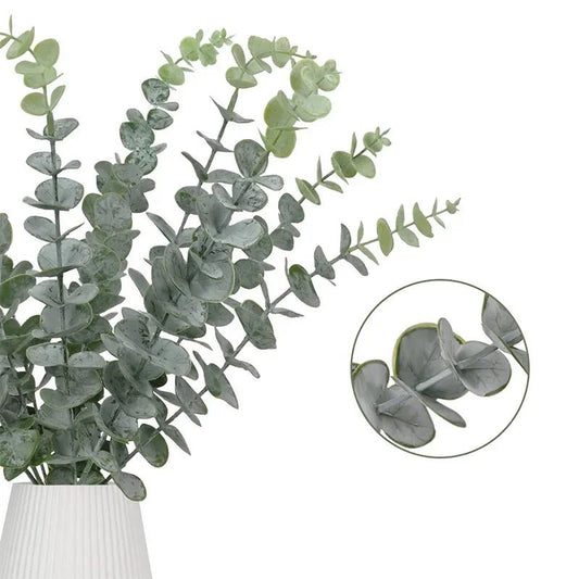 Kunstmatige eucalyptus bladeren - Set van 12 stuks voor tafeldecoratie - Bivakshop