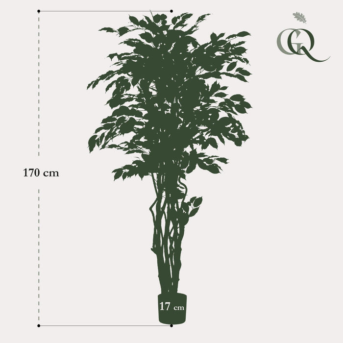 Green Boutiq Ficus Liana kunstplant 170 cm
