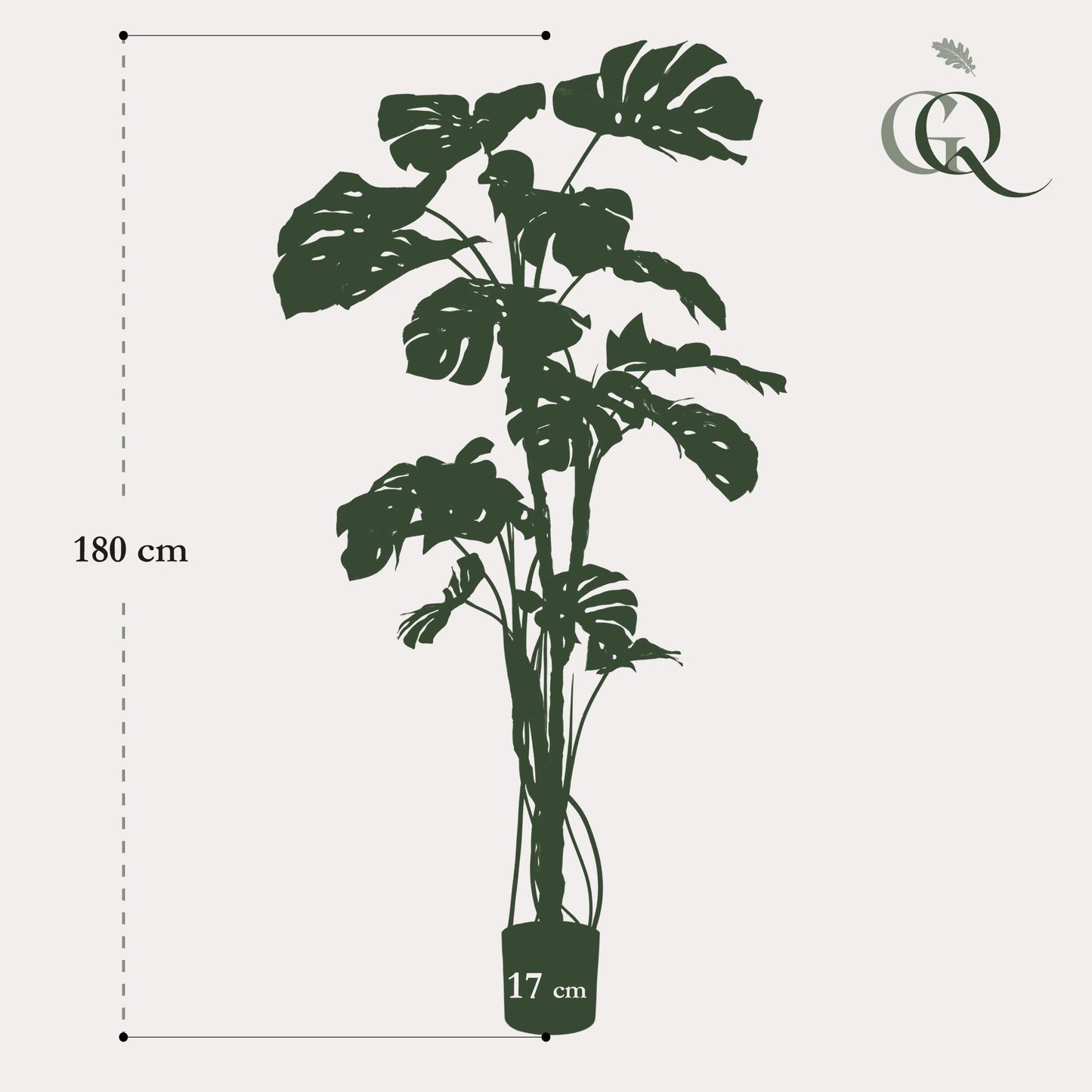 Kunstplant - Monstera - Gatenplant - 180Cm - Bivakshop
