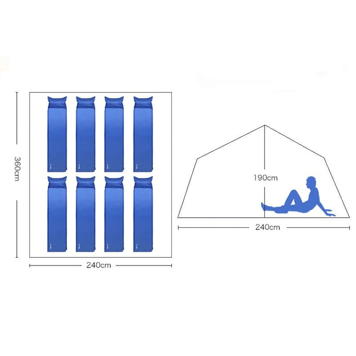 Landwolf tweepersoons automatische tent - Anti - regen - Bivakshop