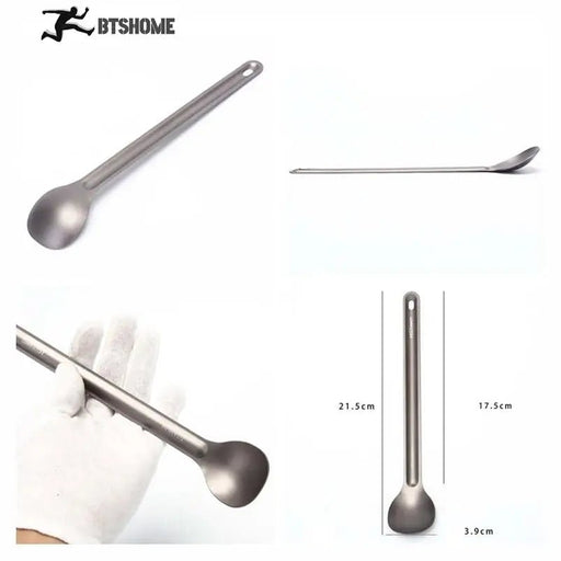 Lang handvat titanium lepel – Ultralicht & outdoor bestek - Bivakshop