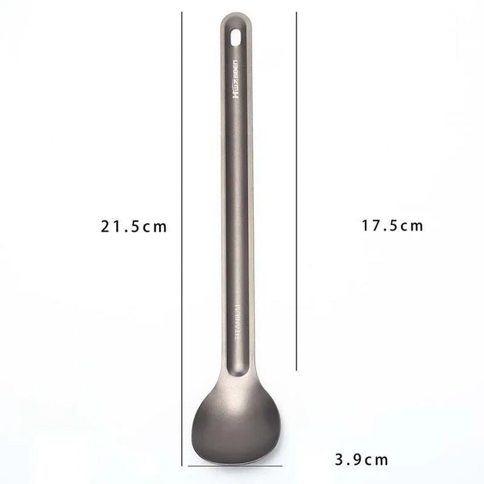 Lang handvat titanium lepel – Ultralicht & outdoor bestek - Bivakshop