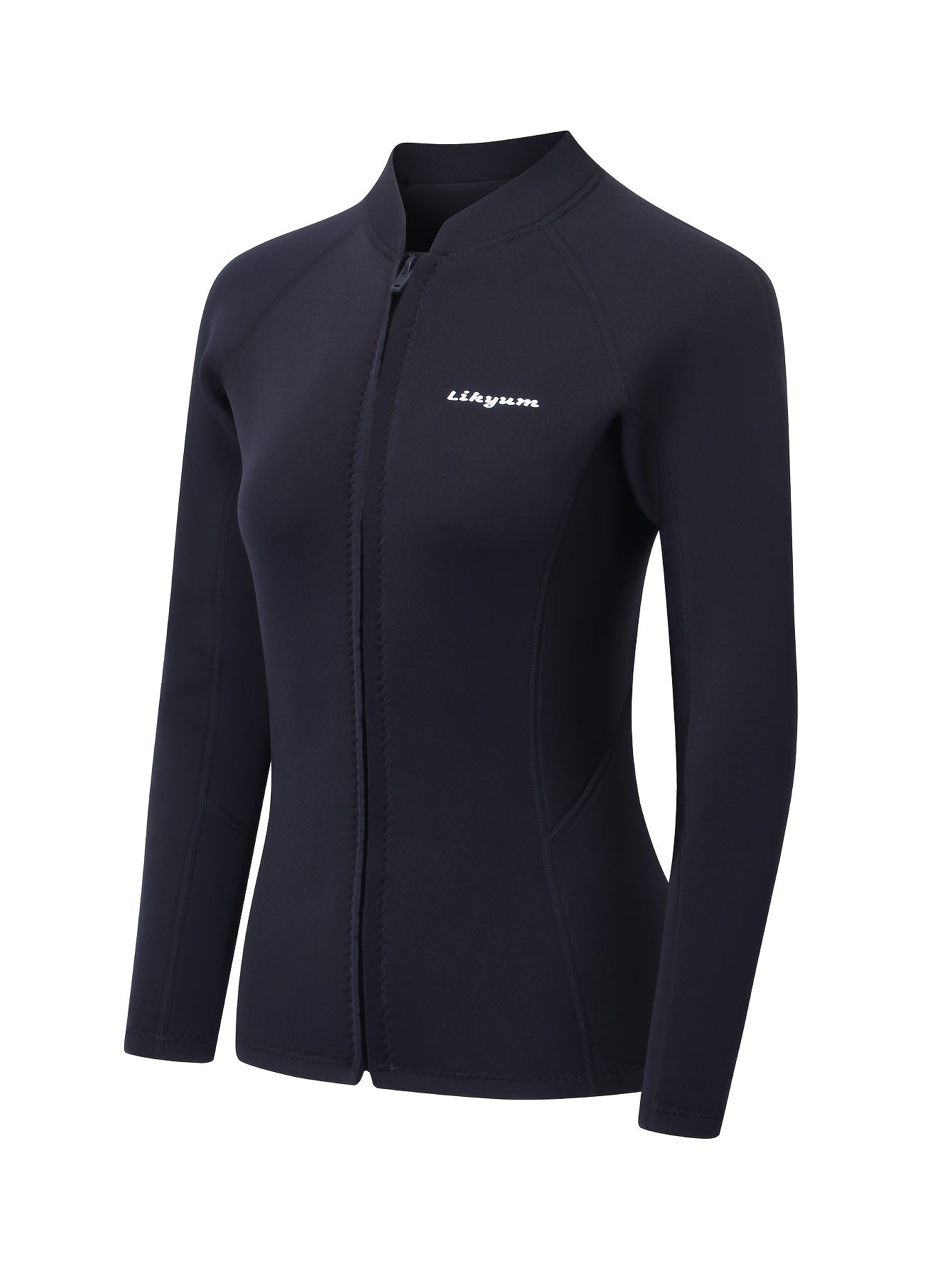 Lange mouw rits neopreen top 3mm - Medium stretch water sport top - Voor vrouwen - Bivakshop