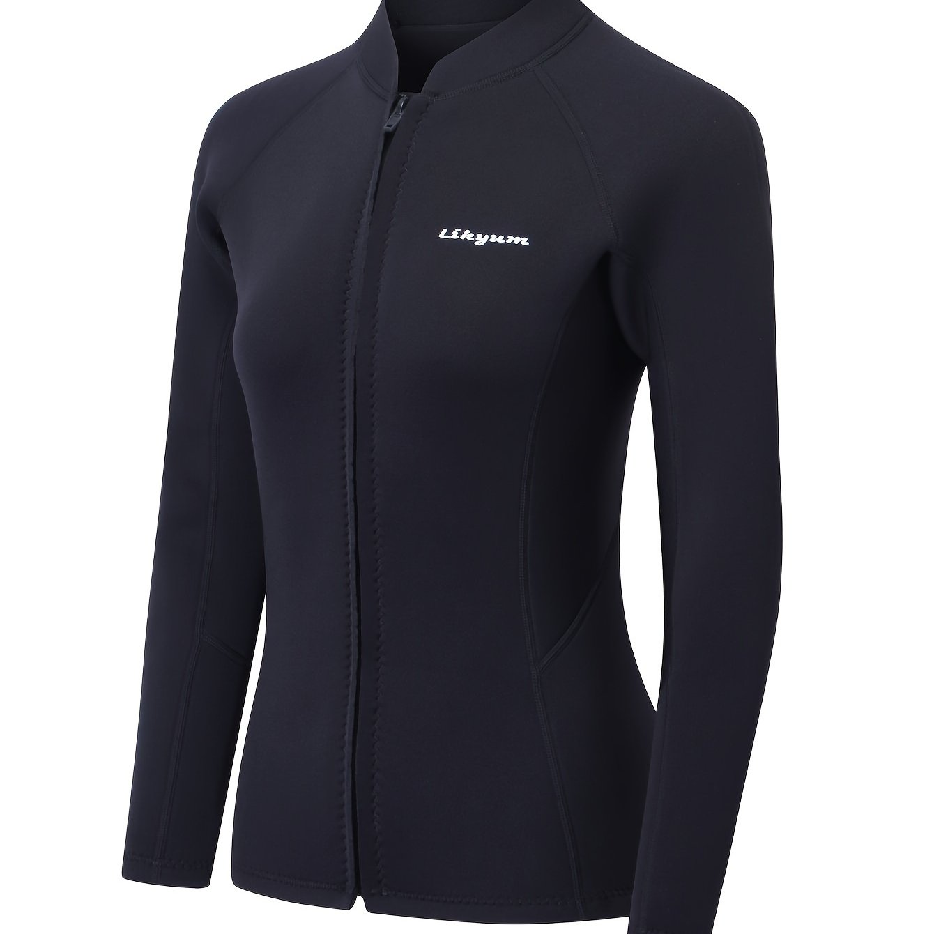 Lange mouw rits neopreen top 3mm - Medium stretch water sport top - Voor vrouwen - Bivakshop