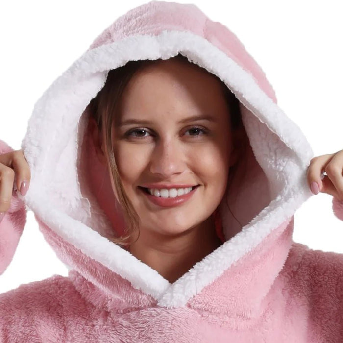 Lange Winter Hoodie Deken (Unisex) – Zachte Fleece TV Deken - Bivakshop