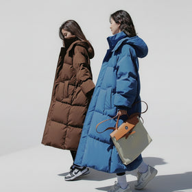 Bespaar 50% Lange winterjas - Warme katoenen parka - Grote maat Koreaanse stijl voor dames (Limited)