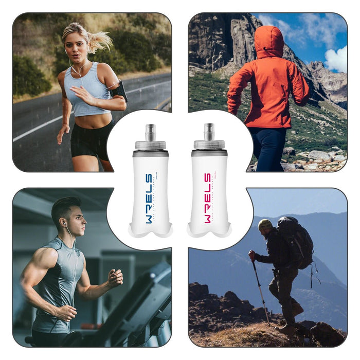 Large Caliber Soft Flask – Opvouwbare Sport Waterfles met Brede Opening – Flexibele Drinkfles voor Trailrunning & Fitness - Bivakshop