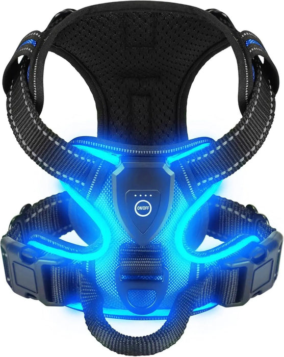 LED Glowing Luminous Hondenharnas - USB Oplaadbaar - Bivakshop