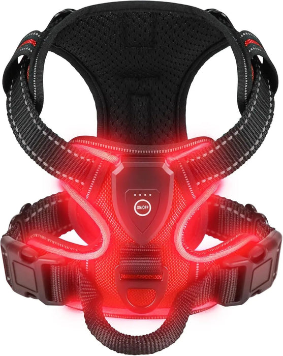 LED Glowing Luminous Hondenharnas - USB Oplaadbaar - Bivakshop