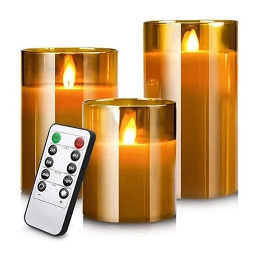 LED kaarsen set – Afstandsbediening – Timerfunctie - Bivakshop