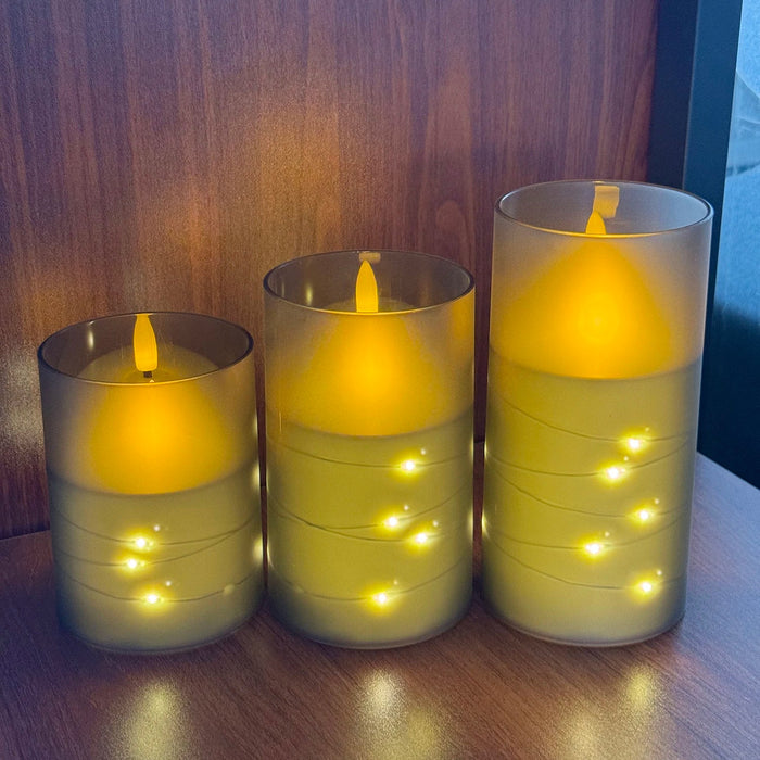LED kaarsen set – Afstandsbediening – Timerfunctie - Bivakshop