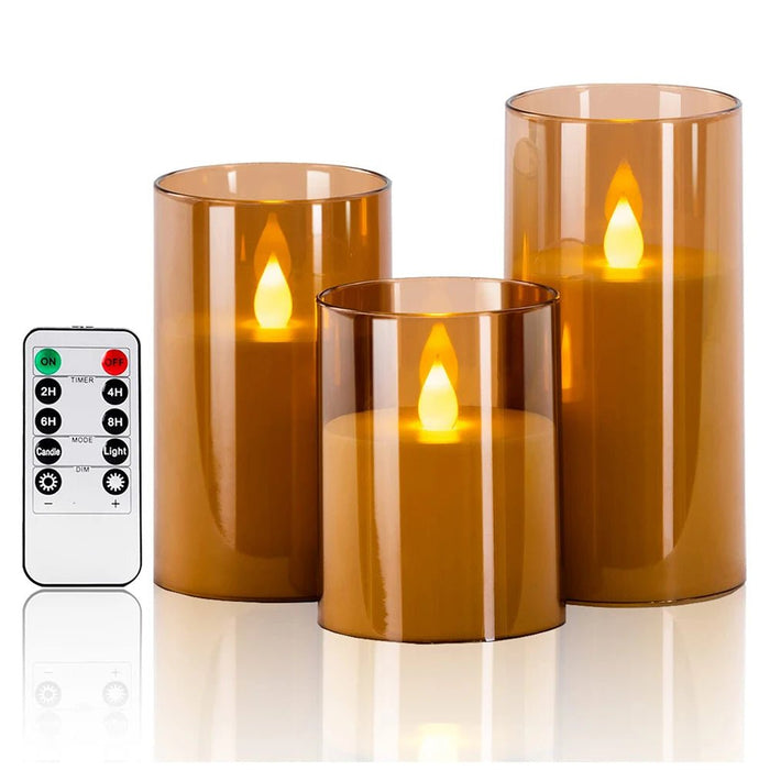 LED kaarsen set – Afstandsbediening – Timerfunctie - Bivakshop