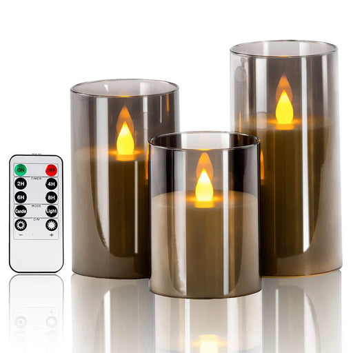 LED kaarsen set – Afstandsbediening – Timerfunctie - Bivakshop