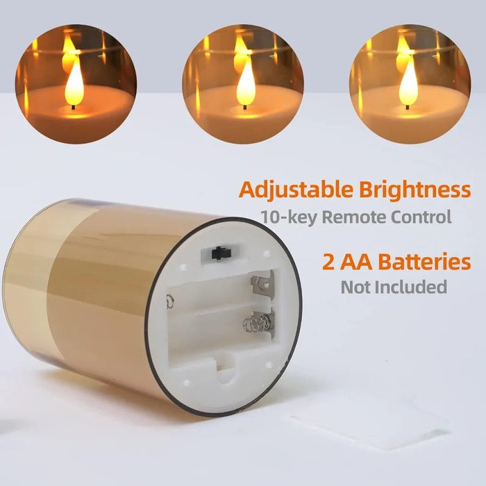 LED kaarsen set – Afstandsbediening – Timerfunctie - Bivakshop