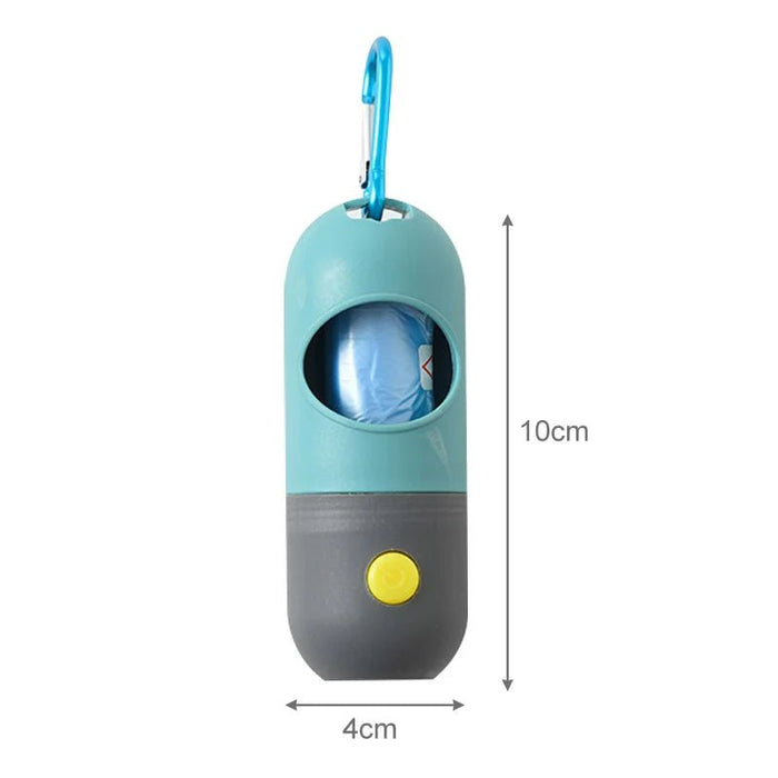 LED licht huisdier afvalzak dispenser - Praktische poepzakjeshouder voor honden en katten - Bivakshop
