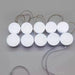 LED make - up spiegelverlichting - USB - aangedreven, dimbaar - Set van 10 lampen - Bivakshop