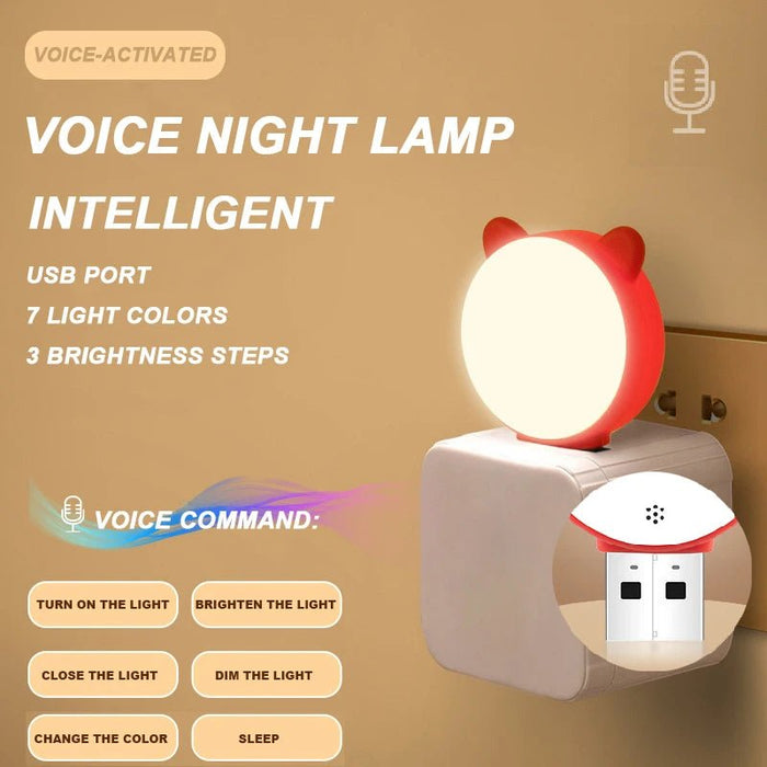 LED nachtlampje - Paddenstoel wandlamp met lichtsensor - EU/US plug voor slaapkamer en decoratie - Bivakshop