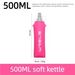 Lekvrije High Flow Soft Flask – Opvouwbare Sport Waterfles – Ultra - Lichtgewicht TPU Drinkfles voor Wielrennen & Hardlopen - Bivakshop