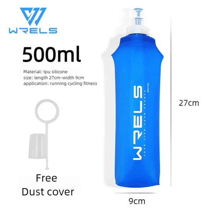 Lekvrije High Flow Soft Flask – Opvouwbare Sport Waterfles – Ultra - Lichtgewicht TPU Drinkfles voor Wielrennen & Hardlopen - Bivakshop