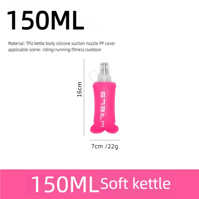 Lekvrije High Flow Soft Flask – Opvouwbare Sport Waterfles – Ultra - Lichtgewicht TPU Drinkfles voor Wielrennen & Hardlopen - Bivakshop
