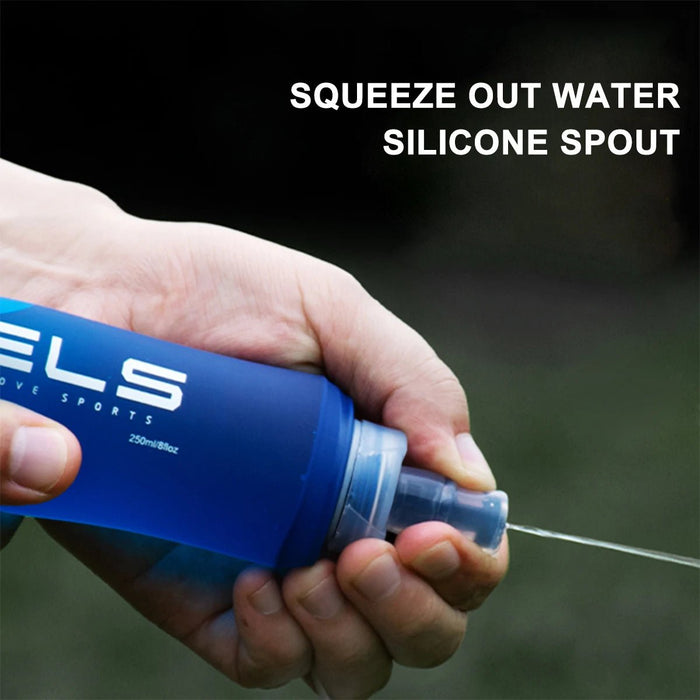 Lekvrije High Flow Soft Flask – Opvouwbare Sport Waterfles – Ultra - Lichtgewicht TPU Drinkfles voor Wielrennen & Hardlopen - Bivakshop