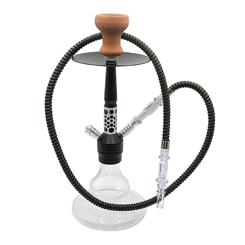 Leren waterpijpslang met acryl handvat - Shisha accessoires voor bars en feestjes - Bivakshop