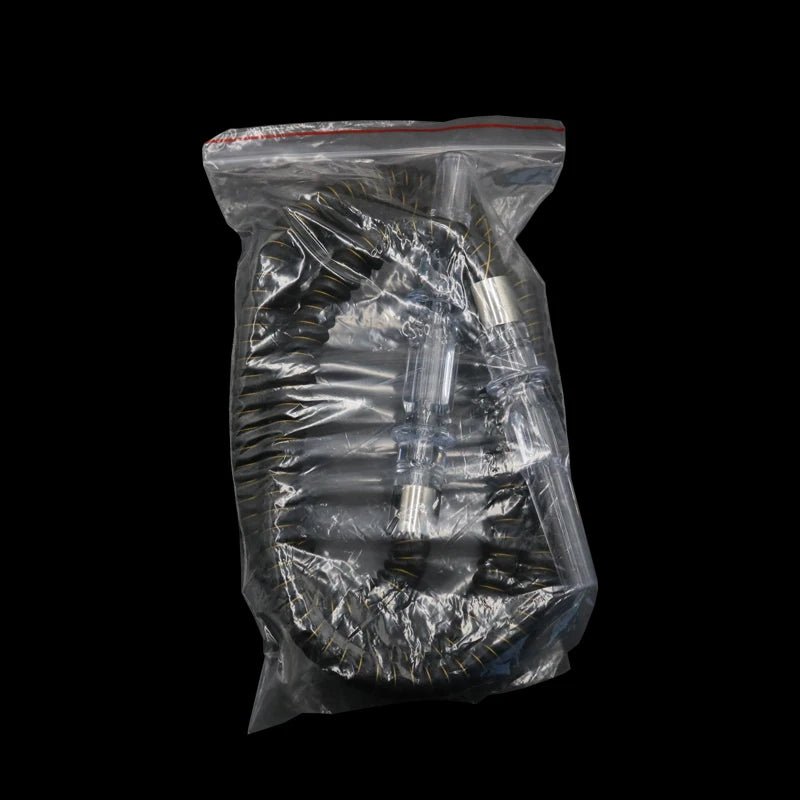 Leren waterpijpslang met acryl handvat - Shisha accessoires voor bars en feestjes - Bivakshop