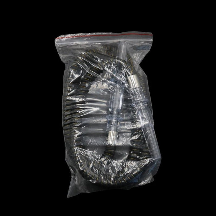 Leren waterpijpslang met acryl handvat - Shisha accessoires voor bars en feestjes - Bivakshop