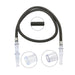 Leren waterpijpslang met acryl handvat - Shisha accessoires voor bars en feestjes - Bivakshop