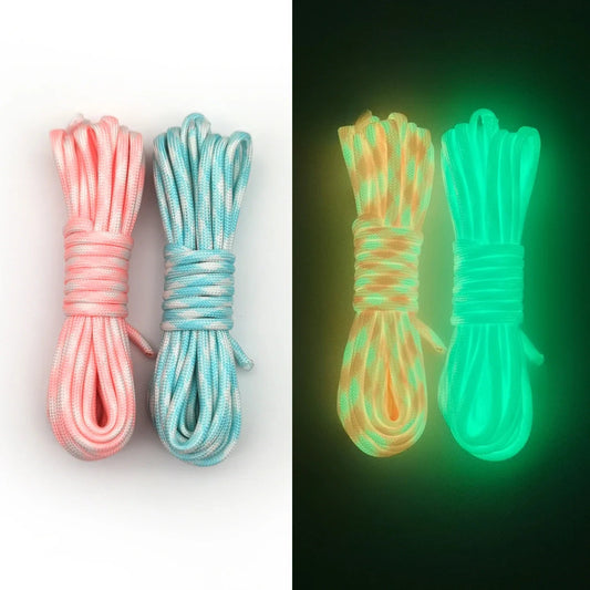 Lichtgevende 4mm paracord – 7 - kern touw voor outdoor, noodgevallen & armbanden (5/10/20m) - Bivakshop