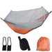 Lichtgewicht hangmat met muskietennet – parachutestof 250×120 cm - Bivakshop