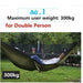 Lichtgewicht hangmat met muskietennet – parachutestof 250×120 cm - Bivakshop