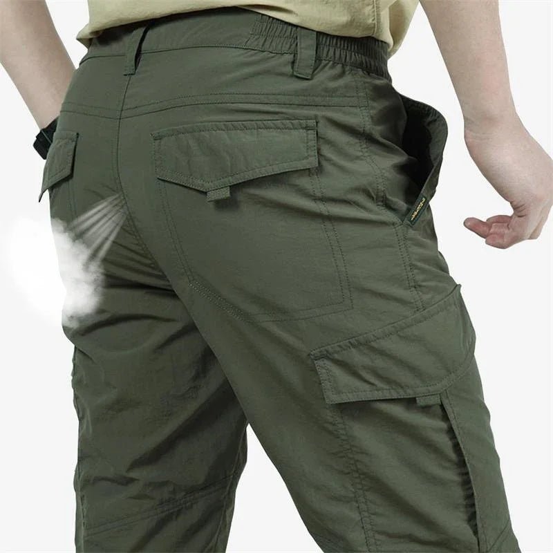 Lichtgewicht waterdichte cargobroek - Sneldrogende ademende hikingbroek voor mannen - Bivakshop