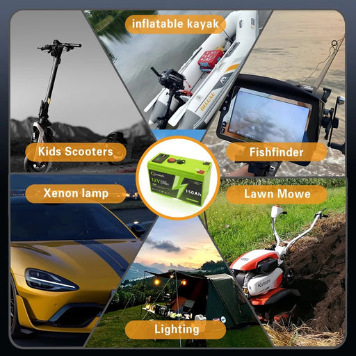 LiFePO4 Accu – 12V 150Ah – Oplaadbaar – 4000+ Cycli met BMS - Bivakshop