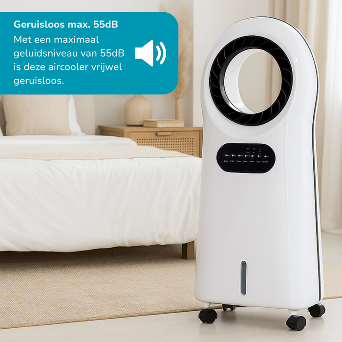 Lifetime Air - Air Cooler – 110W Luchtkoeler – 3,5L Waterreservoir – Energiezuinige Verkoeling - Bivakshop