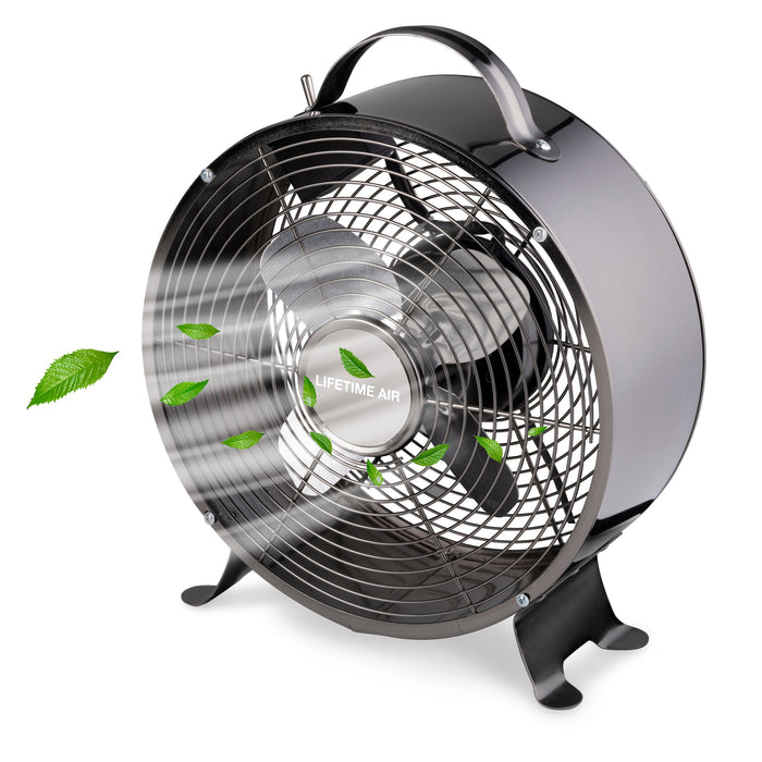 Lifetime Air - Compacte Tafelventilator – 20 cm – 20W – Energiezuinige Bureauventilator - Bivakshop