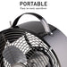 Lifetime Air - Compacte Tafelventilator – 20 cm – 20W – Energiezuinige Bureauventilator - Bivakshop