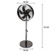 Lifetime Air - Staande Ventilator – 40 cm – Antraciet / Gunmetal – Krachtig (50W) – In Hoogte Verstelbaar - Bivakshop