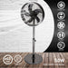Lifetime Air - Staande Ventilator – 40 cm – Antraciet / Gunmetal – Krachtig (50W) – In Hoogte Verstelbaar - Bivakshop