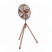 Lifetime Air - Staande Ventilator – 45 cm – Koperkleur – Krachtige Luchtstroom (50W) – Statiefmodel - Bivakshop