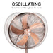 Lifetime Air - Staande Ventilator – 45 cm – Koperkleur – Krachtige Luchtstroom (50W) – Statiefmodel - Bivakshop