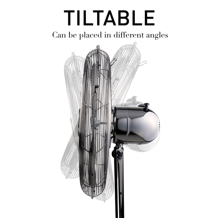 Lifetime Air - Staande Ventilator – 45 cm – Krachtige Luchtstroom (50W) – In Hoogte Verstelbaar - Bivakshop
