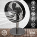 Lifetime Air - Tafelventilator – 30 cm – Antraciet / Gunmetal – Energiezuinig & Krachtig (35W) - Bivakshop